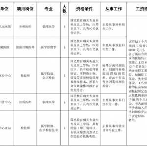 關(guān)于公開招聘果洛州教育衛(wèi)生賦能計(jì)劃編外醫(yī)療衛(wèi)生專業(yè)技術(shù)人員的公告 ...