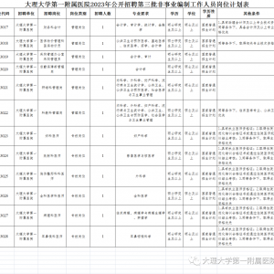 云南大理大學第一附屬醫(yī)院招聘第三批非事業(yè)編制工作人員公告（12人） ...