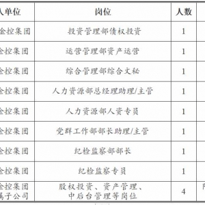 沈陽盛京金控投資集團(tuán)有限公司招聘12人公告